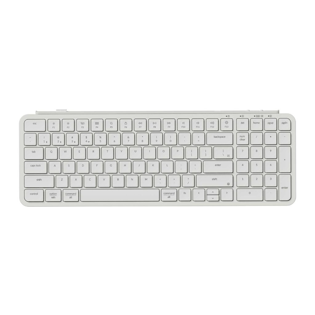 Keychron B2 Pro Ultra-Slim 96% Wireless Keyboard - Ivory White