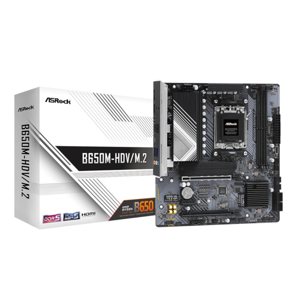 ASRock B650M-HDV/M.2 AM5 Micro-ATX Motherboard