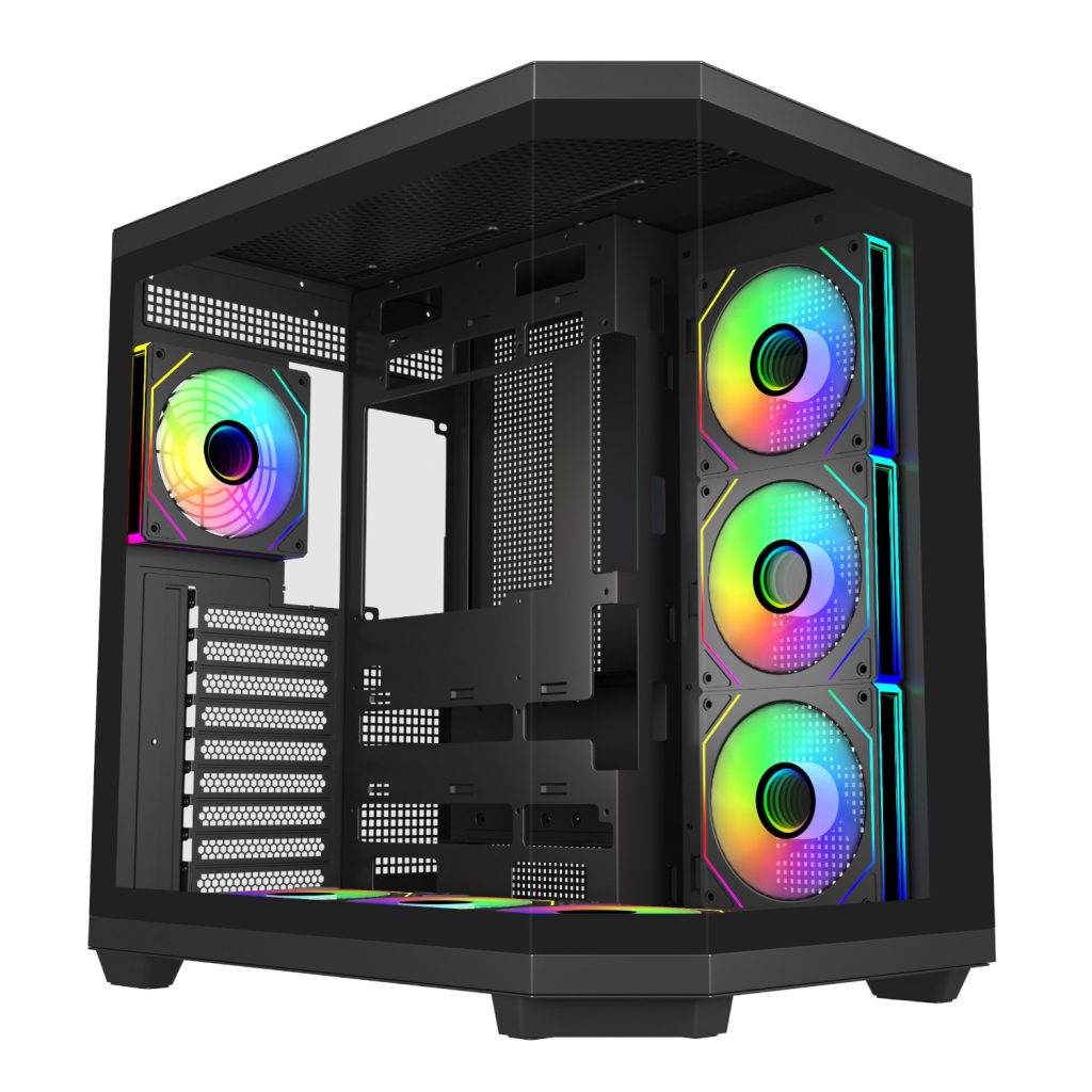 FSP U580 ARGB ATX Ultra Tower Gaming Chassis - Black