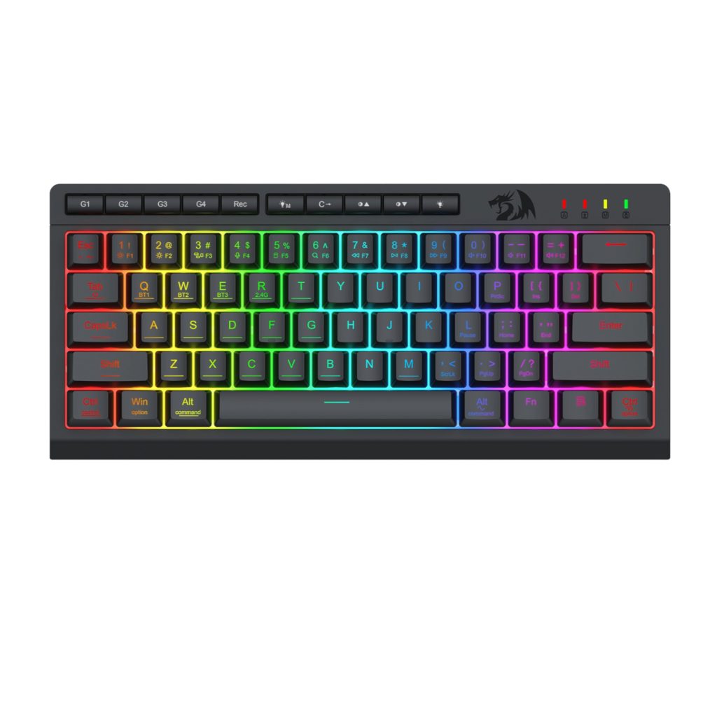 Redragon SHIVA K522 PRO RGB Wireless Gaming Keyboard- Black