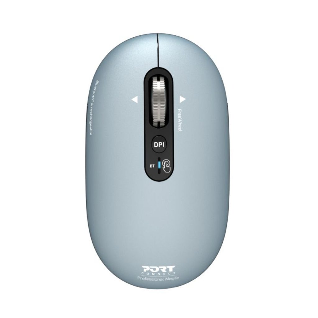 Port Connect PURE MAC Rechargeable Wireless and Bluetooth Mouse - Storm