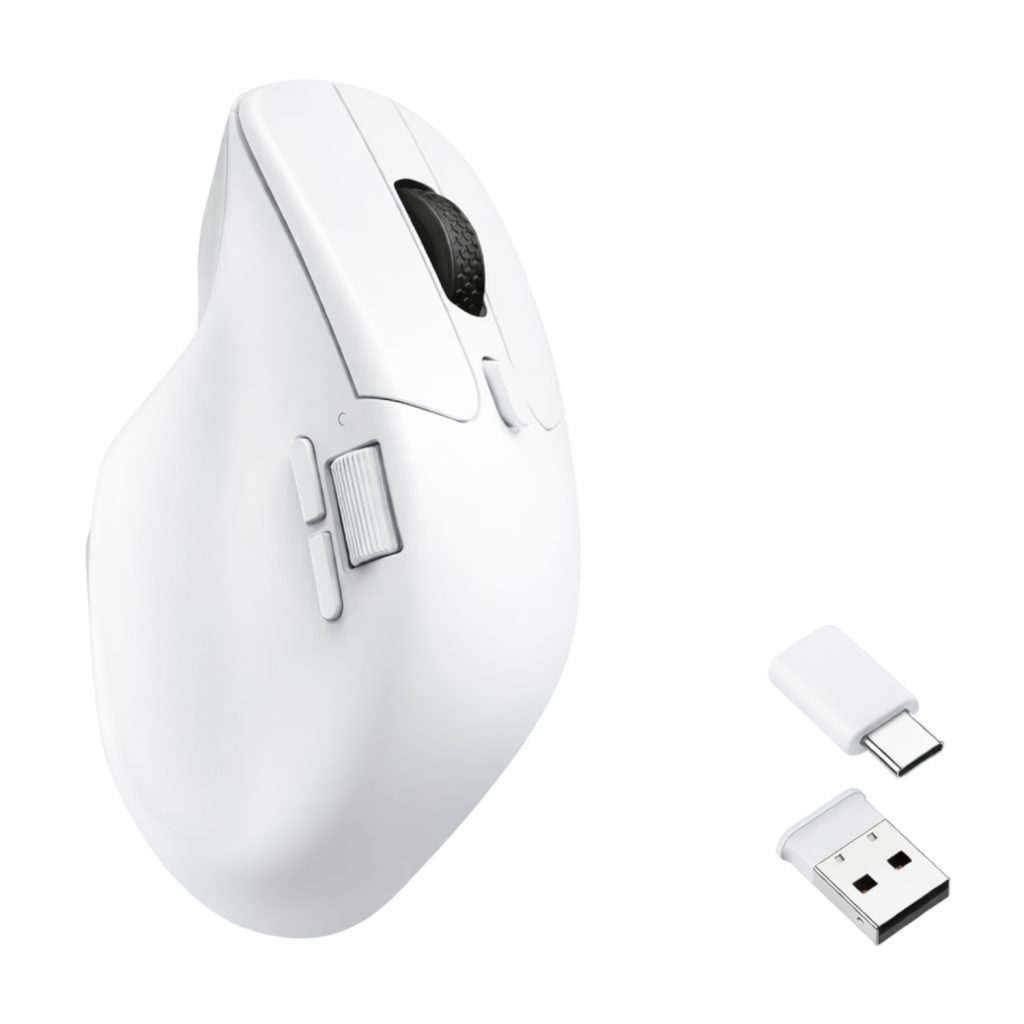 Keychron M6 1K Dual-Wireless Bluetooth and 2.4G Mouse – White