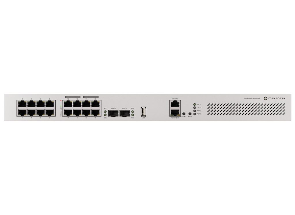 MikroTik Cloud Router Switch 16 Port with 8 PoE 150W 2SFP+