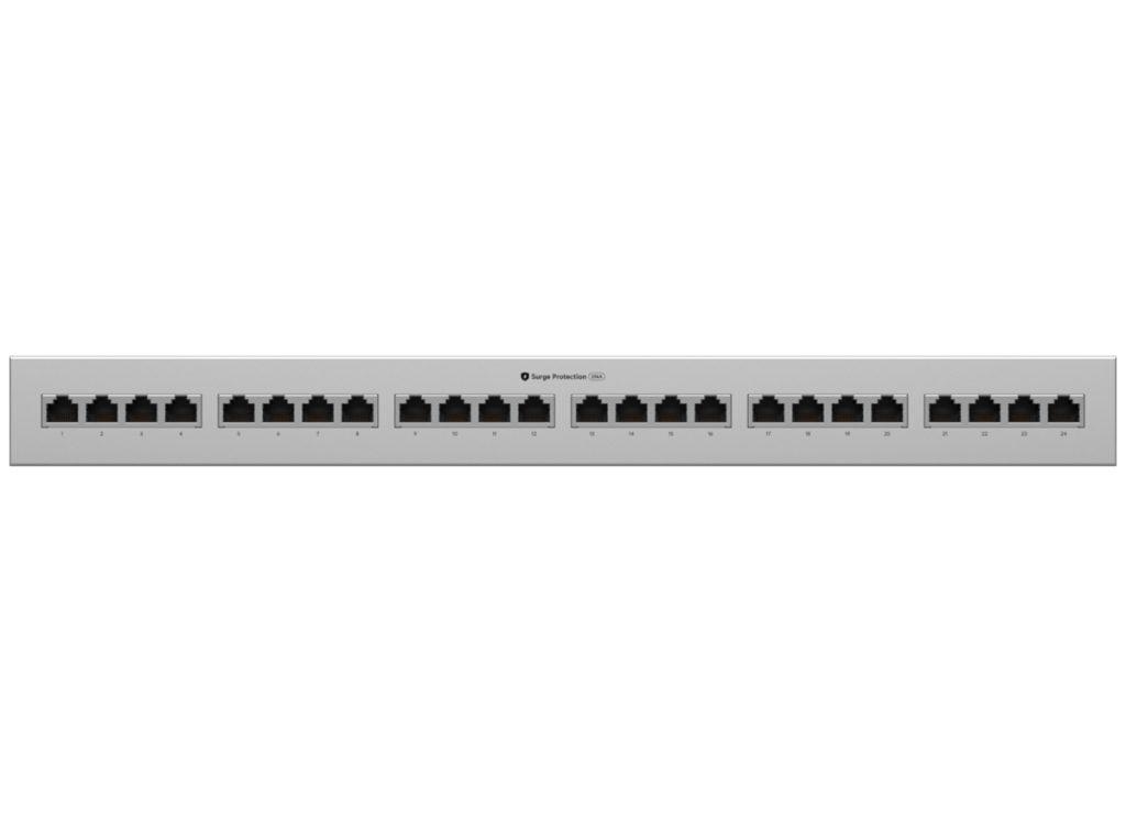 Ubiquiti UniFi 10Gbps PoE++ 24 Port Ethernet Surge Protector
