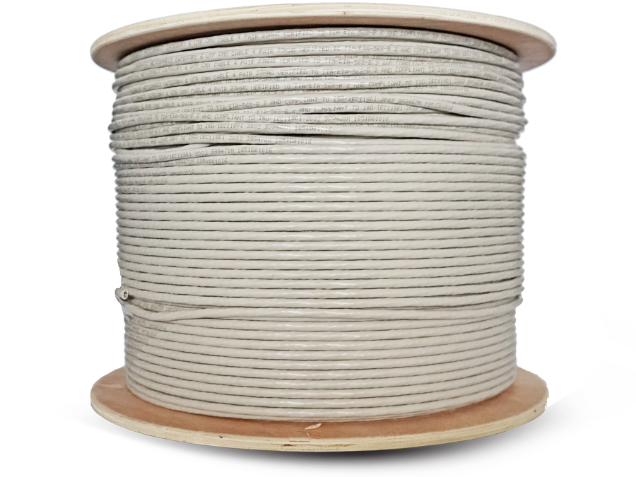 Linkbasic 500m Drum Cat6 Solid Grey UTP Cable