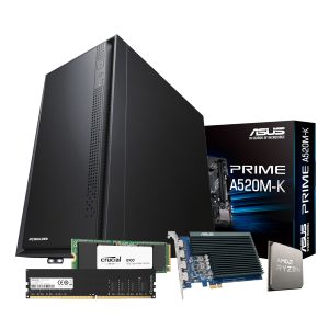 PCBuilder AMD Ryzen 5 3400G GT730 HOME MASTER Windows 11 Desktop PC